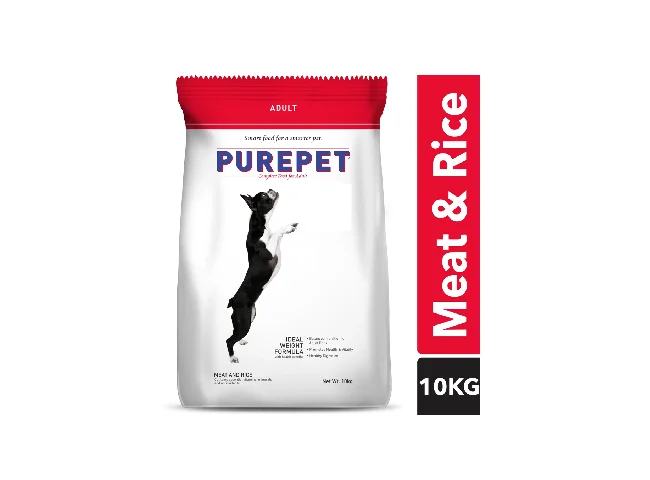 Purepet Meat and Rice 10 kg Dry Adult Dog Food