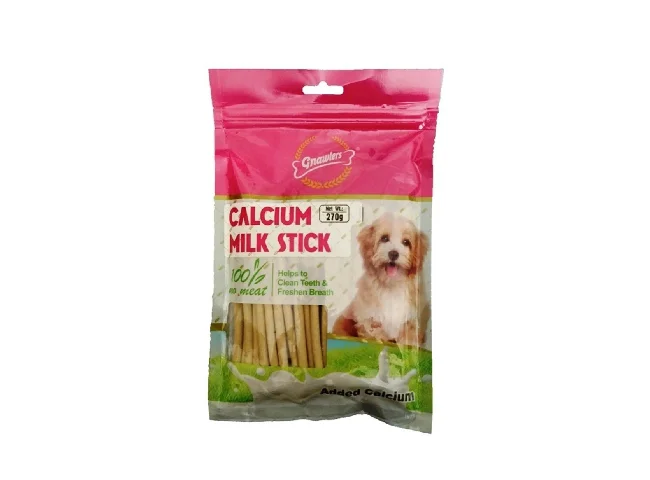 Gnawlers Calcium Milk Stick Milk Dog Treat Milk Dog Treat