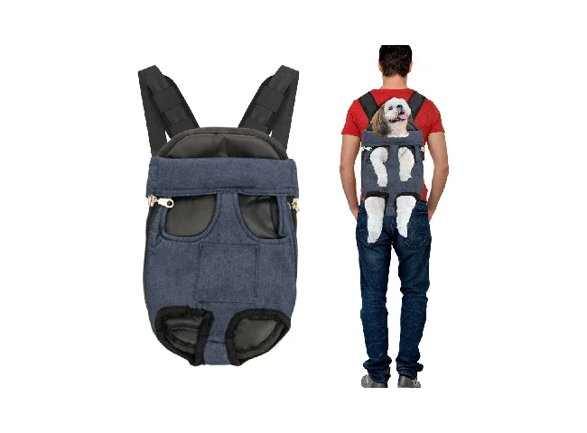 Pet Kangaroo Bag, Pet Carrier Bag Purple Mesh Backpack Pet Carrier (Suitable For Dog, Cat)