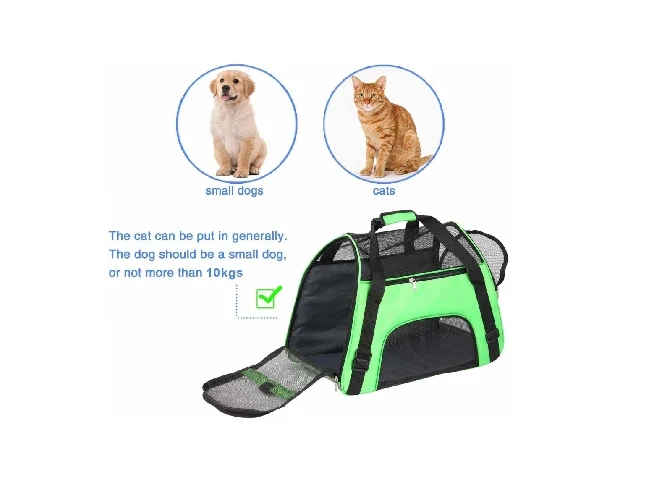 Pet Travel Carriers, Pet Carrier Bag, Airline Approved Duffle Bags [Black] Backpack Pet Carrier (Suitable For Dog, Cat)