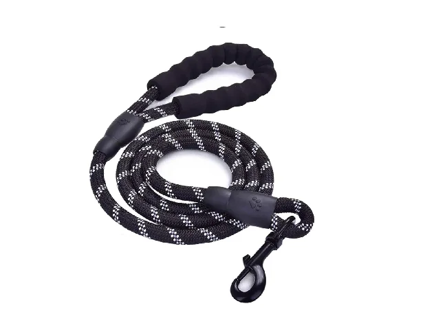 decorvaiz black reflective leash Dog Harness & Leash
