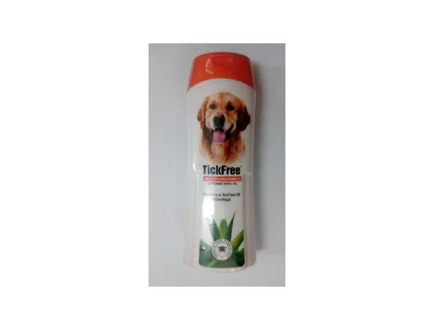 Tick Free AntiTick Dog Shampoo Flea and Tick, Anti-parasitic orange Dog Shampoo (200 ml)
