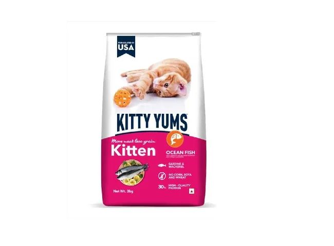 Kitten ocean fish Fish, Mackeral 3 kg Dry Young Cat Food