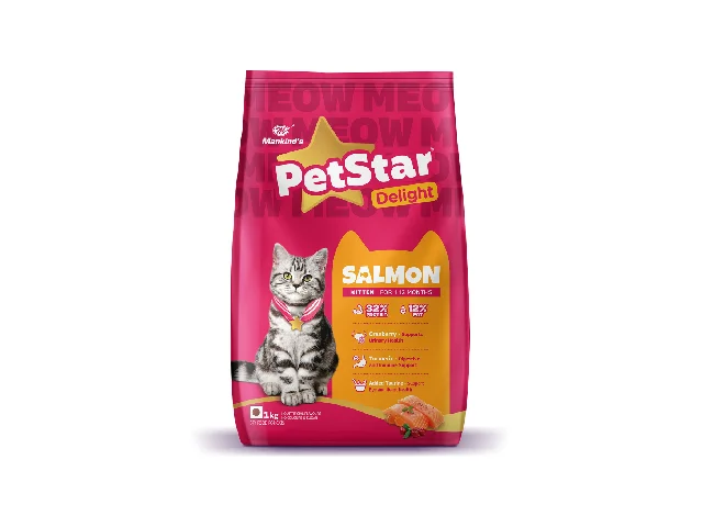 Salmon , Kitten Salmon 1 kg Dry Young Cat Food
