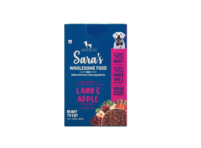 Heads Up For Tails Sara's Wholesome Lamb & Apple Grain Free Lamb 0.1 kg Wet Young Dog Food