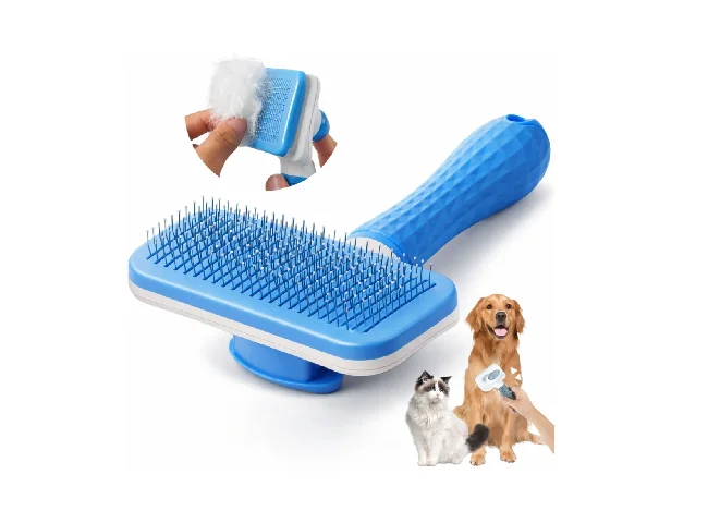 Self Cleaning Slicker Brush for Dogs & Cats