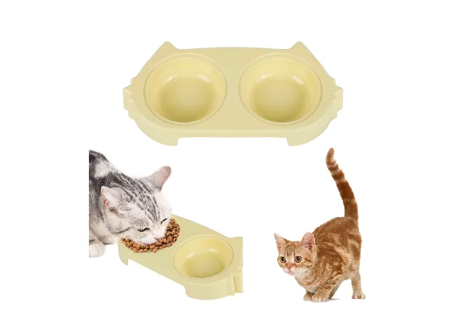 Stainless Steel Dog Cat Food and Water Bowl Set Non Slip Easy Clean Feeder