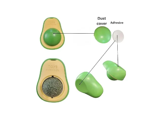 Interactive Cat Toy Cat Nip Silvervine Mint Cat Lickable Treat Cat Dental Toy Plastic