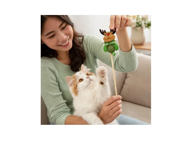 Catnip Bamboo Chew Toy For Cat