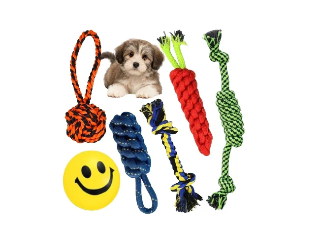 Fun Playtime Cotton Ball, Chew Toy, Fetch Toy, Training Aid, Tug Toy For Dog & Cat