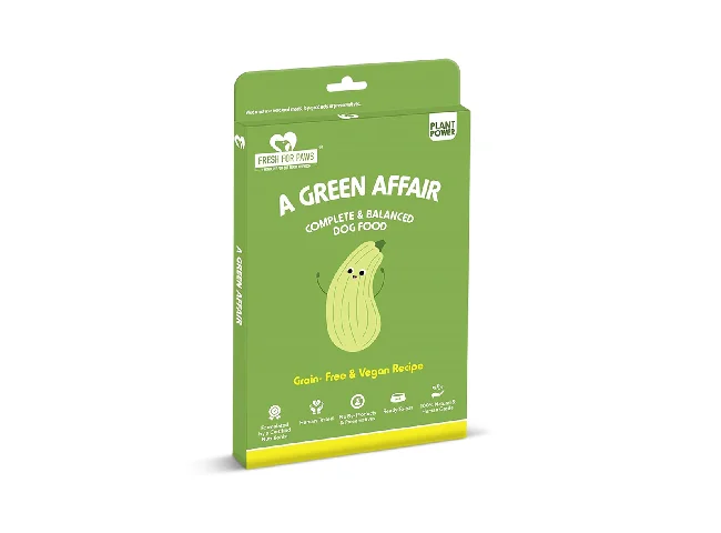 FRESH FOR PAWS A Green Affair Fresh Dog Food-300 gm Spinach 0.3 kg Wet Adult Dog Food