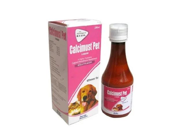 Calcium Supplement For Dogs & Cats "Calcimust Pet " Pet Health Supplements (200 ml)