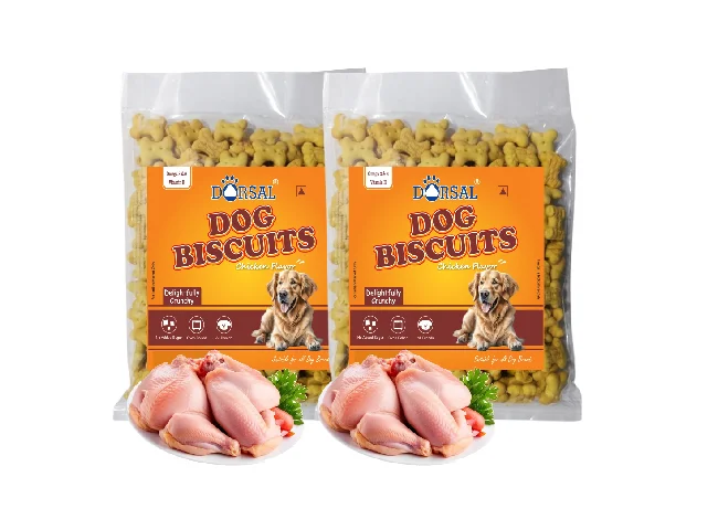 Dog Biscuits 4 kg Pack, Combo offer (2KG + 2KG) chicken flavor Chicken Dog Treat (4 kg, Pack of 2)