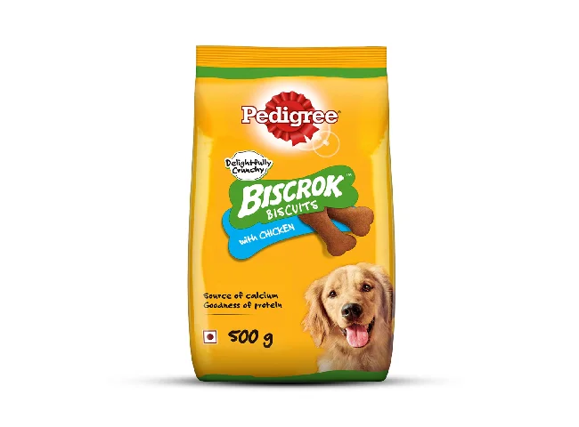 Biscrok Biscuits (Above 4 months) Chicken Dog Treat (500 g)