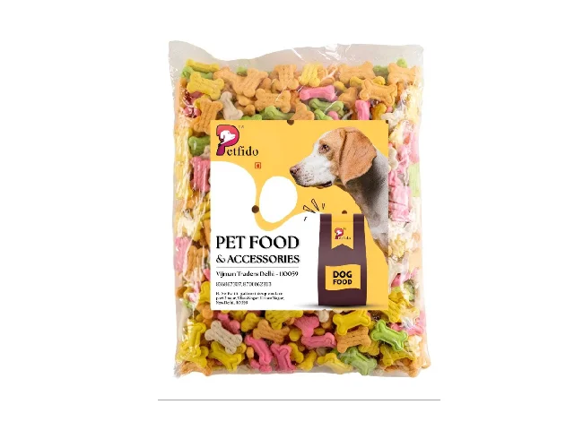 Assorted Mixed Flavored Biscuits - 1 kg Pack | Premium Cookies Chicken Dog Treat (1 kg)
